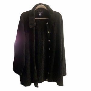 Heavy Demin&Co Black Button Up Sweater